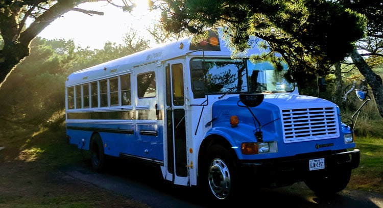 Restored school bus